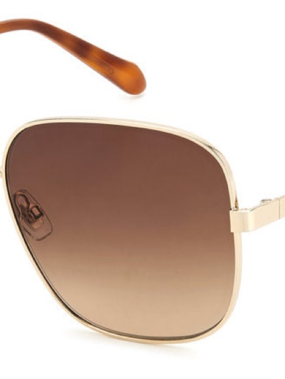 Fossil Billie FOS 2133/G/S Gold Havana Brown Gradient Sunglasses w/ Case - Picture 2 of 5